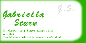 gabriella sturm business card